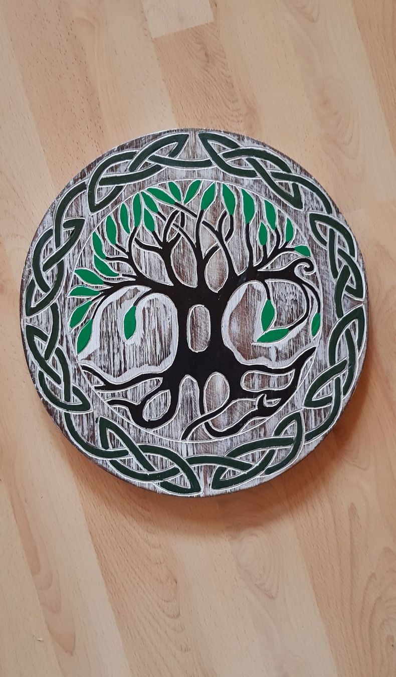 Tutte le decorazioni: Lebensbaum Holzschild – Nuovo e nell'imballaggio originale da Heimiswil venduto da triskeli
