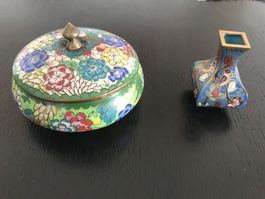 2 Objets anciens en cloisonné magnifique 🎁