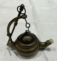 Öllampe antik Messing 