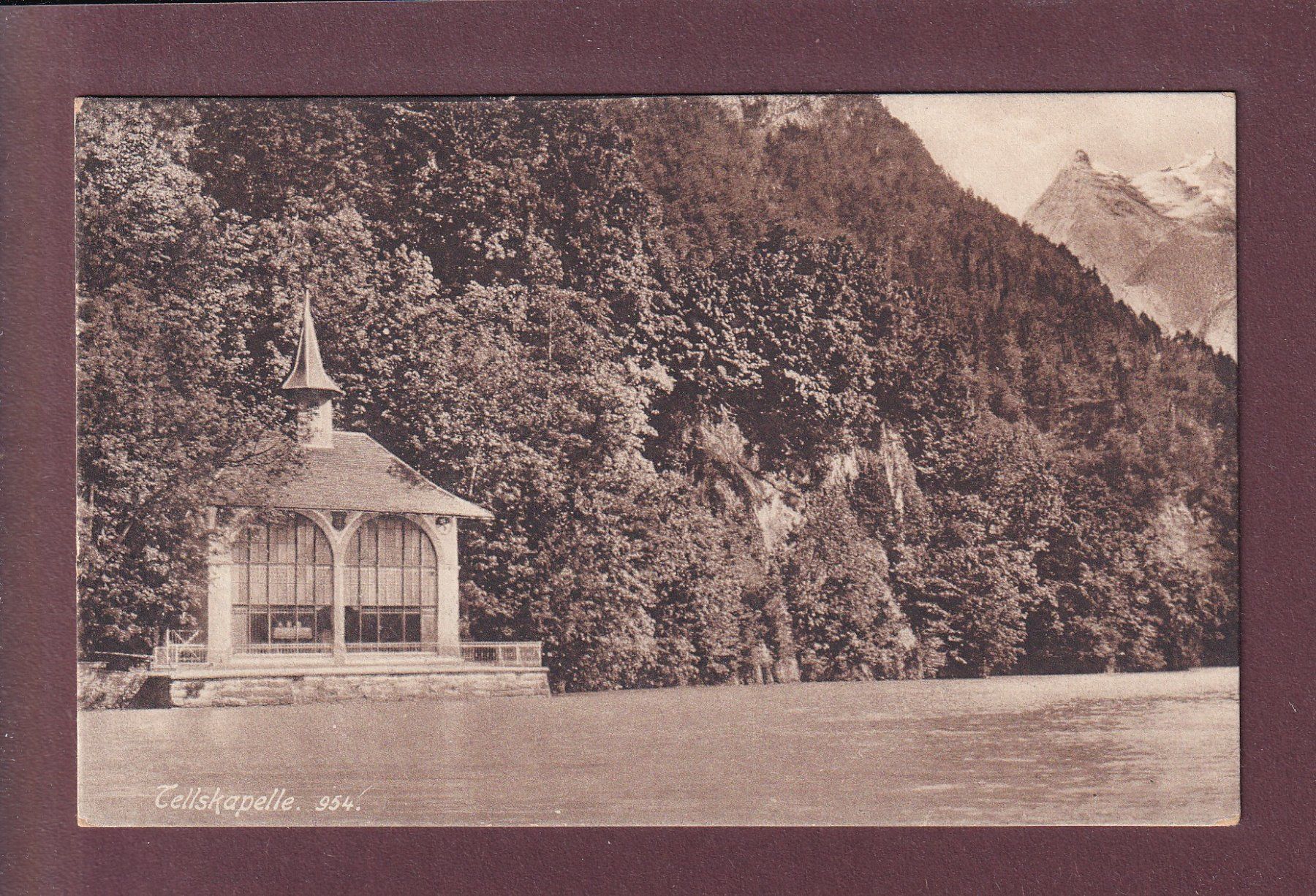Cartoline postali: TELLSKAPELLE - 1921 – Usato da Pully venduto da nicecards