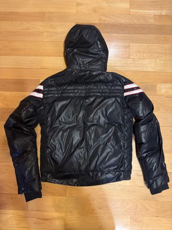 Moncler Vintage Daunenjacke Schwarz Gr.4 Kapuze