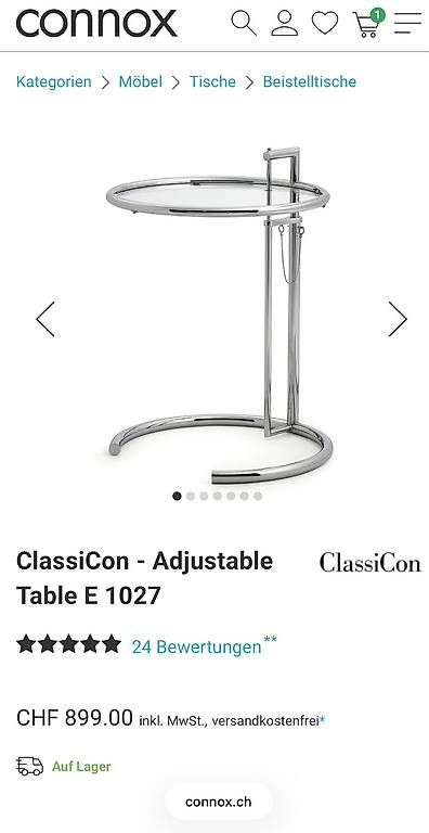 Tavoli: Classicon Eileen Gray – Usato da Aarau venduto da yan_h2cs 4