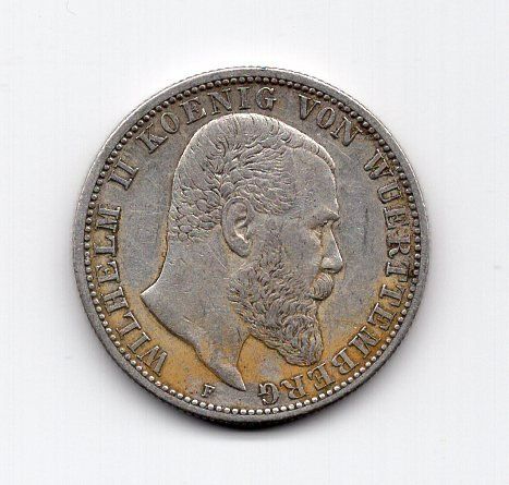 Tutti le monete: (739) Württemberg, 2 Mark 1902, vz – Usato da Rüthi (Rheintal) venduto da erdnuessli1 1