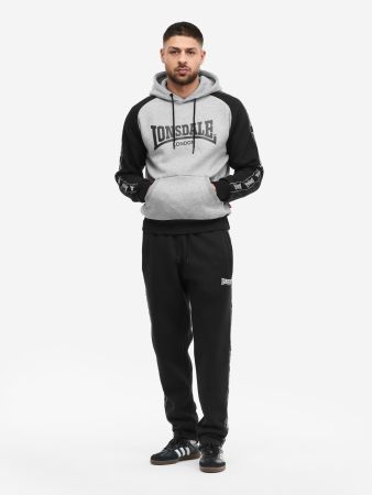 Lonsdale Jogginganzug mit Kapuze Marl Grey/Black M