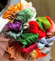 ca 25x Garn Stickgarn Armbändeli Knüpfen Sticken TOP Farben