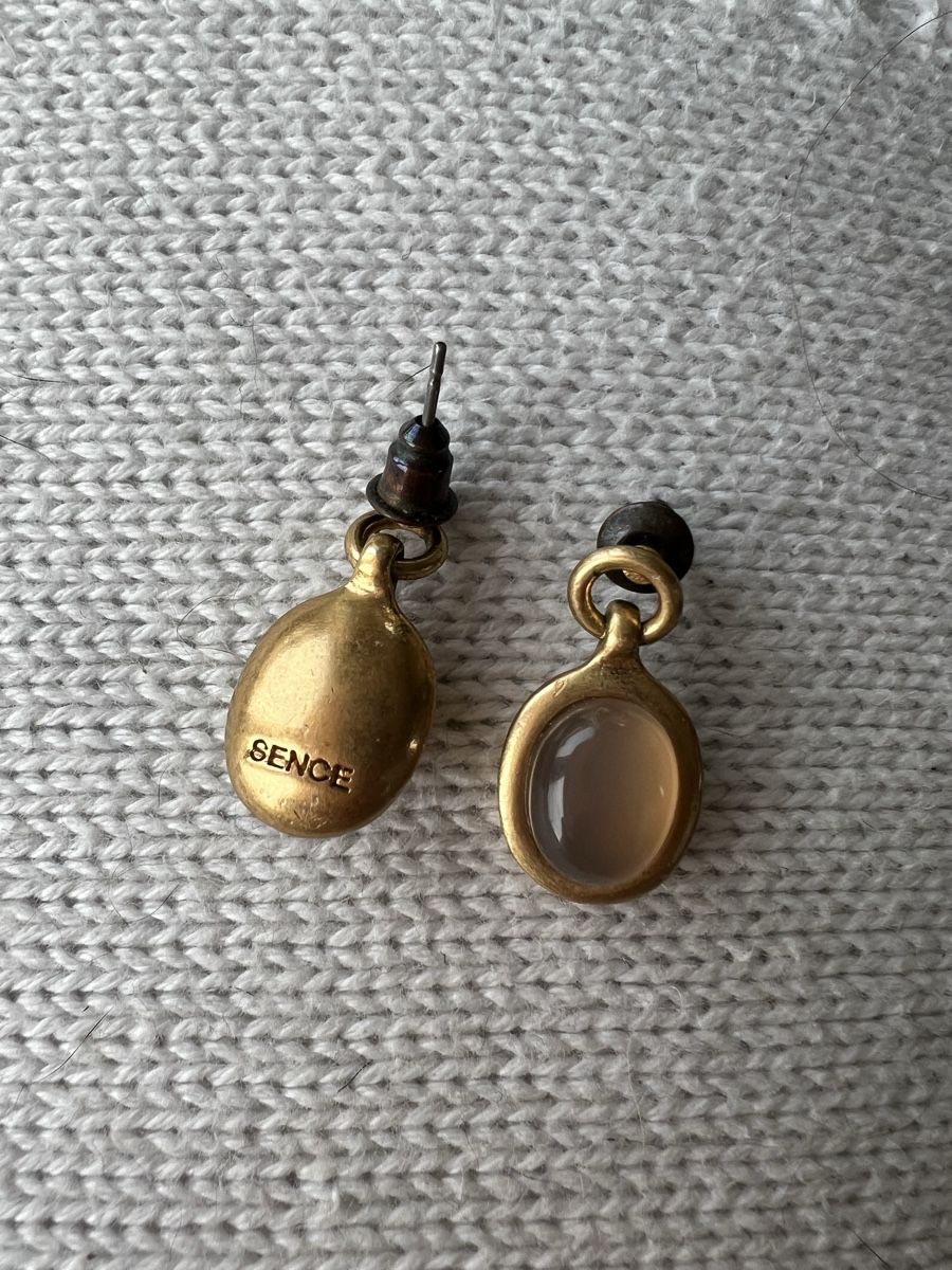 Orecchini pendenti & Orecchini a lobo: Goldene SENCE Ohrringe mit Stein Vintage Look – Usato da Remigen venduto da lsp02