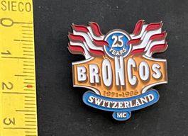 25 Jahre Broncos, 1971-96, Switzerland MC / pin