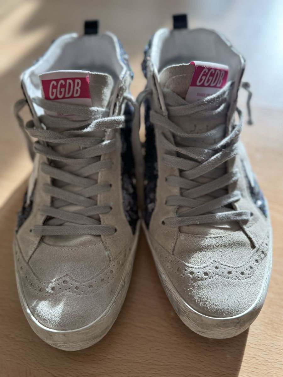 Damenschuhe: Golden Goose Mid Star Sneaker Gr.38 Glitzer – Gebraucht aus Basel von Pimpa 4