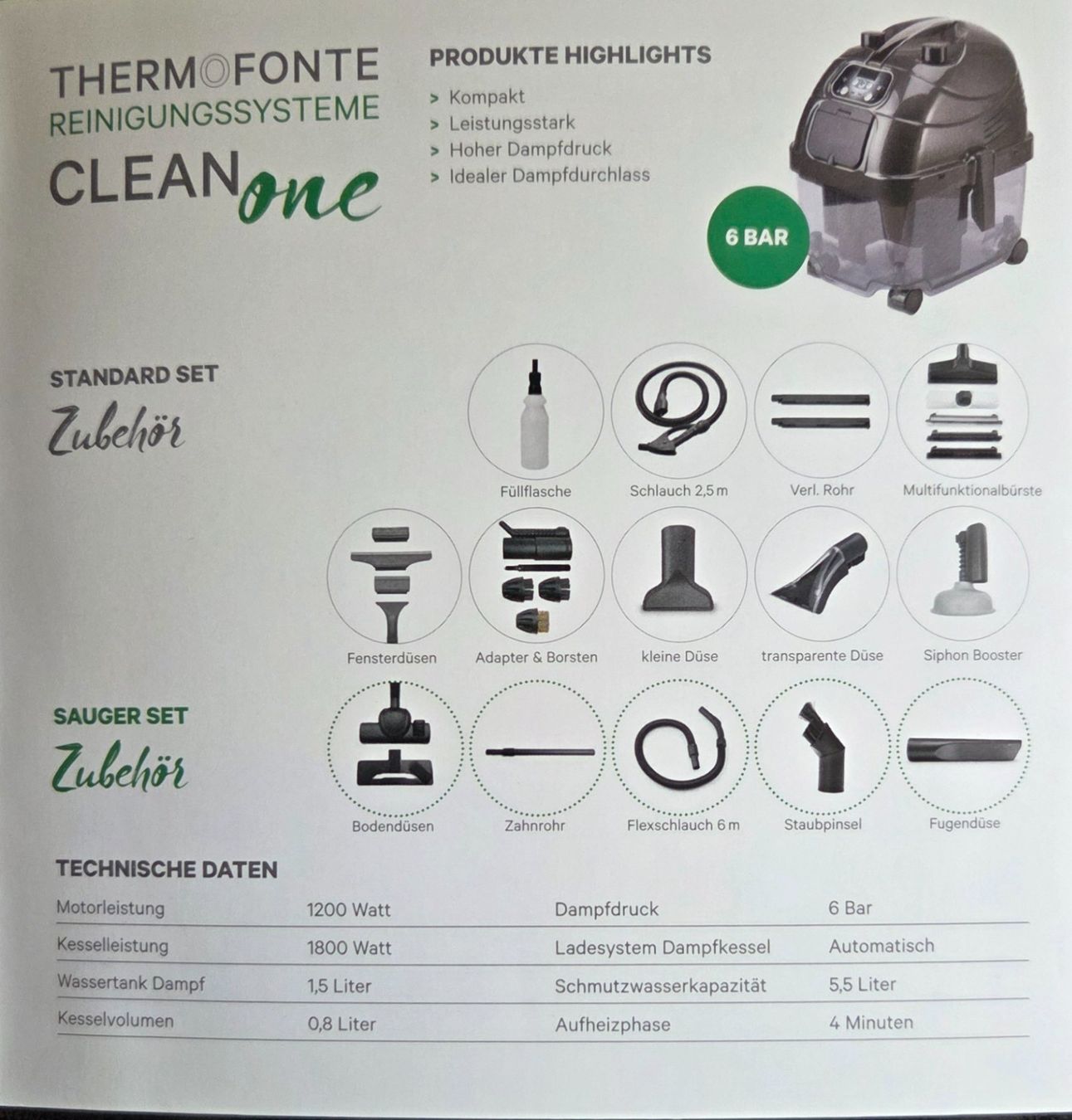 Aspirapolveri & Accessori: Thermo Fonte Reinigungssysteme – Nuovo e nell'imballaggio originale da Bonaduz venduto da Topfirst 1