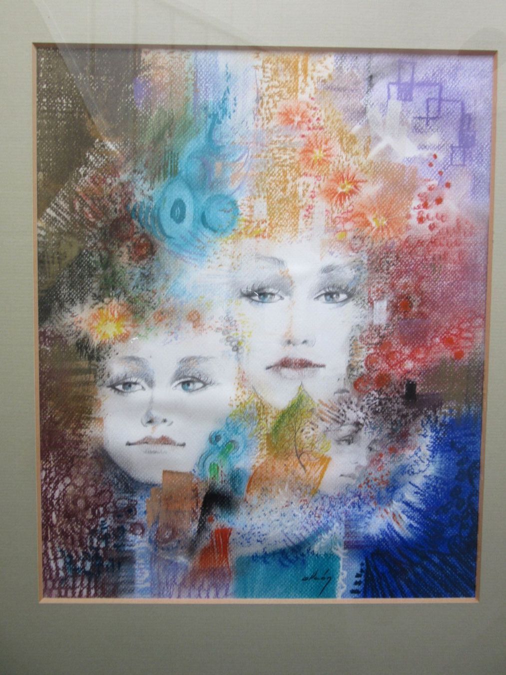 Posters & Illustrations: KÜNSTLER ? AQUARELL BLEISTIFT MIT RAHMEN SIGNIERT – D'occasion à Gersau par grafik-kunst 1