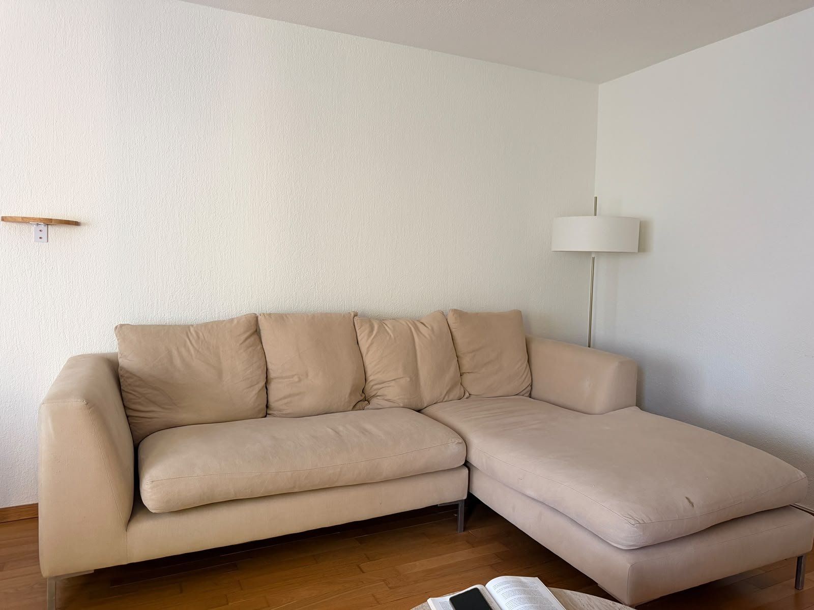 Divani: Beiges Ecksofa mit Recamiere / L-Sofa / Wohnlandschaft – Usato da Staufen venduto da jei_7bfb 1