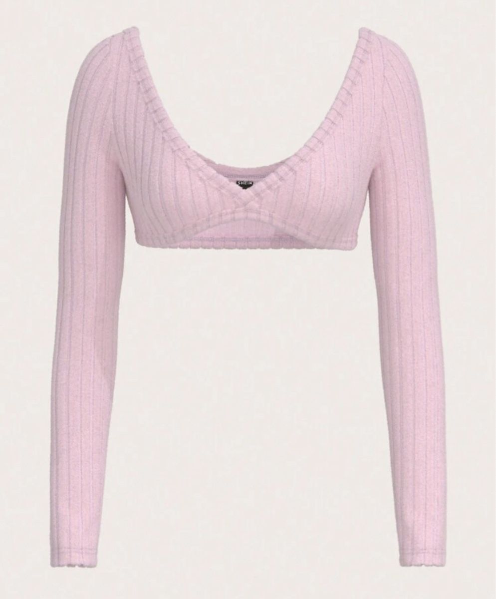 Tops: Süsses Pinkes crop langarm top – Neu (gemäss Beschreibung) aus Fehraltorf von y2kout7