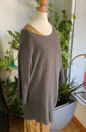 Superbe tunique légère couleur taupe OSKA , Gr. 38 en lin