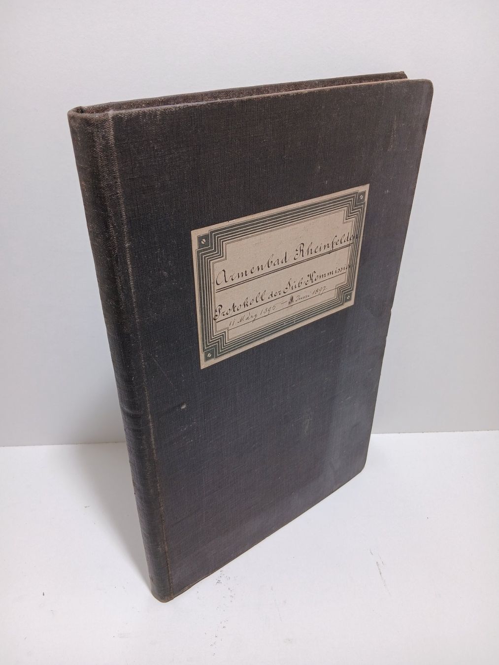 Libri: Armenbad Rheinfelden Protokoll 1895- 1897 – Usato da Schwendibach venduto da achat01 1