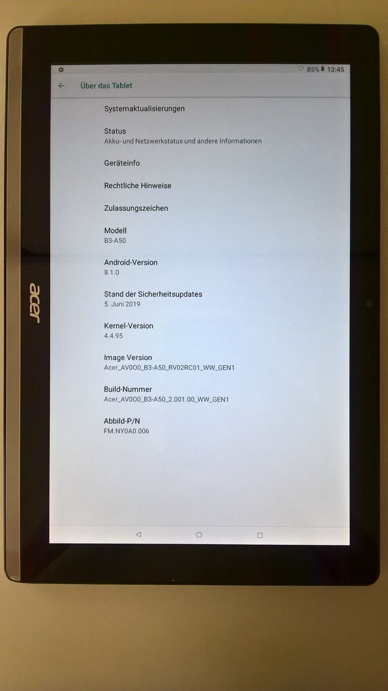 Acer Tablet PC: Acer Iconia One 10 Tablet B3-A50 10.1" Android 8.1 – Usato da Buchs SG venduto da johjo01 5
