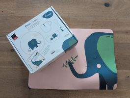 NEU Porzellan Emma & Friends 6er Kindergeschirr-Set Elefant