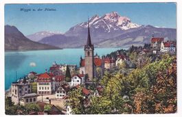 Weggis u. der Pilatus 1917