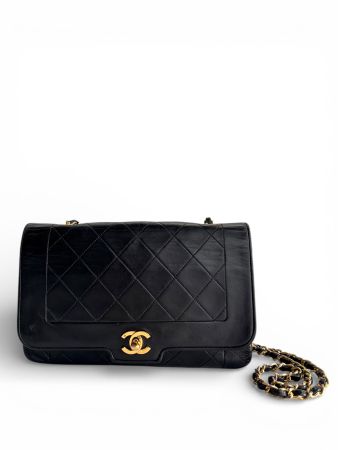 Chanel Black Classic Lambskin Single Flap sac Tasche