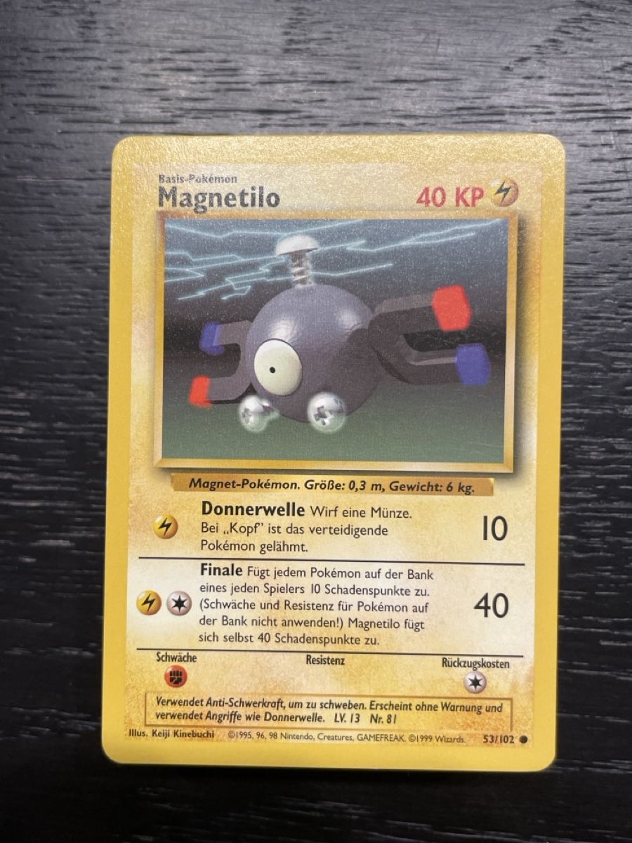 Pokémon Carte collezionabili: Pokemon Base Magnetilo 53/102 basis deutsch – Usato da Hugelshofen venduto da Suimosa