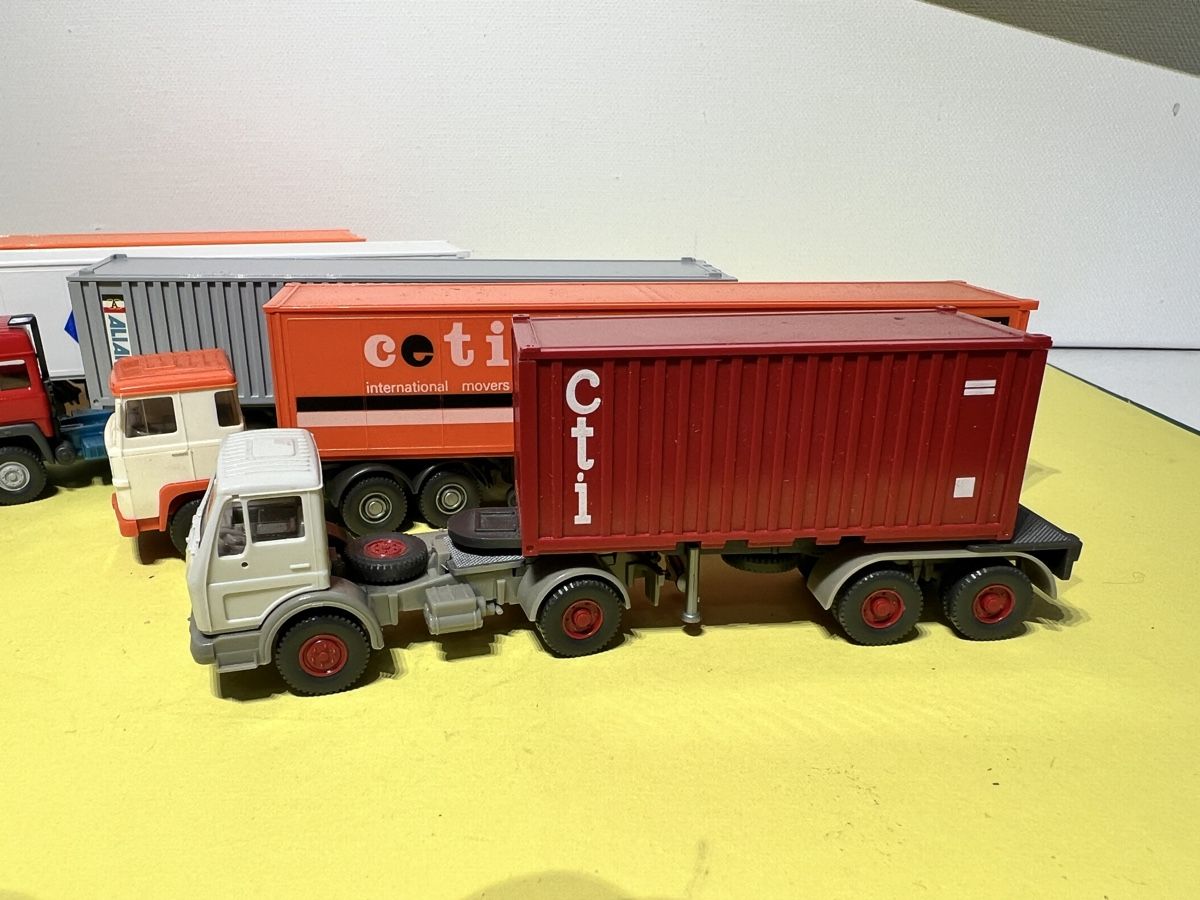 Wiking Modellini d'auto: 5x Wiking Container-LKW in 1/87 – Usato da Weinfelden venduto da Kammerflimmern 1
