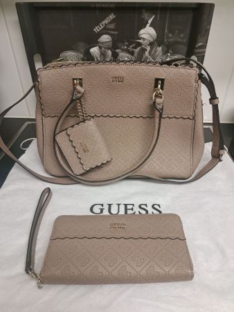 Umhängetasche Guess Taupe mit Portemonnaie