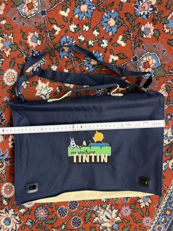 Tintin Reporter Umhängetasche "En Voiture" Top Zustand Tim