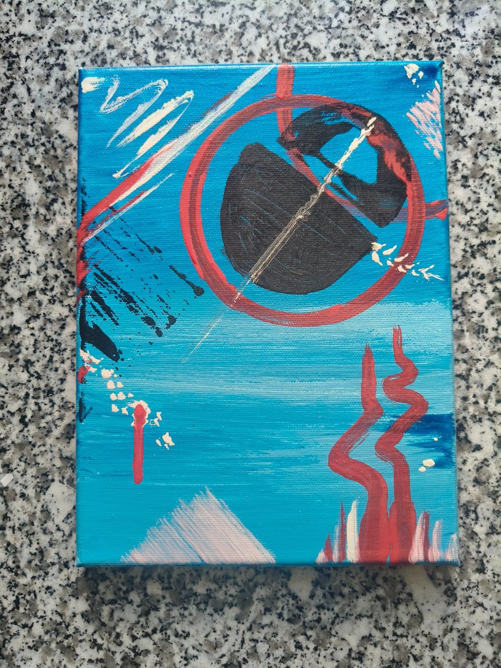 Gemälde: Peinture abstraite, tableau moderne décoration – Gebraucht aus Couvet von lyd_7cnq