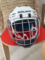 Casque hockey Bauer blanc avec grille occasion