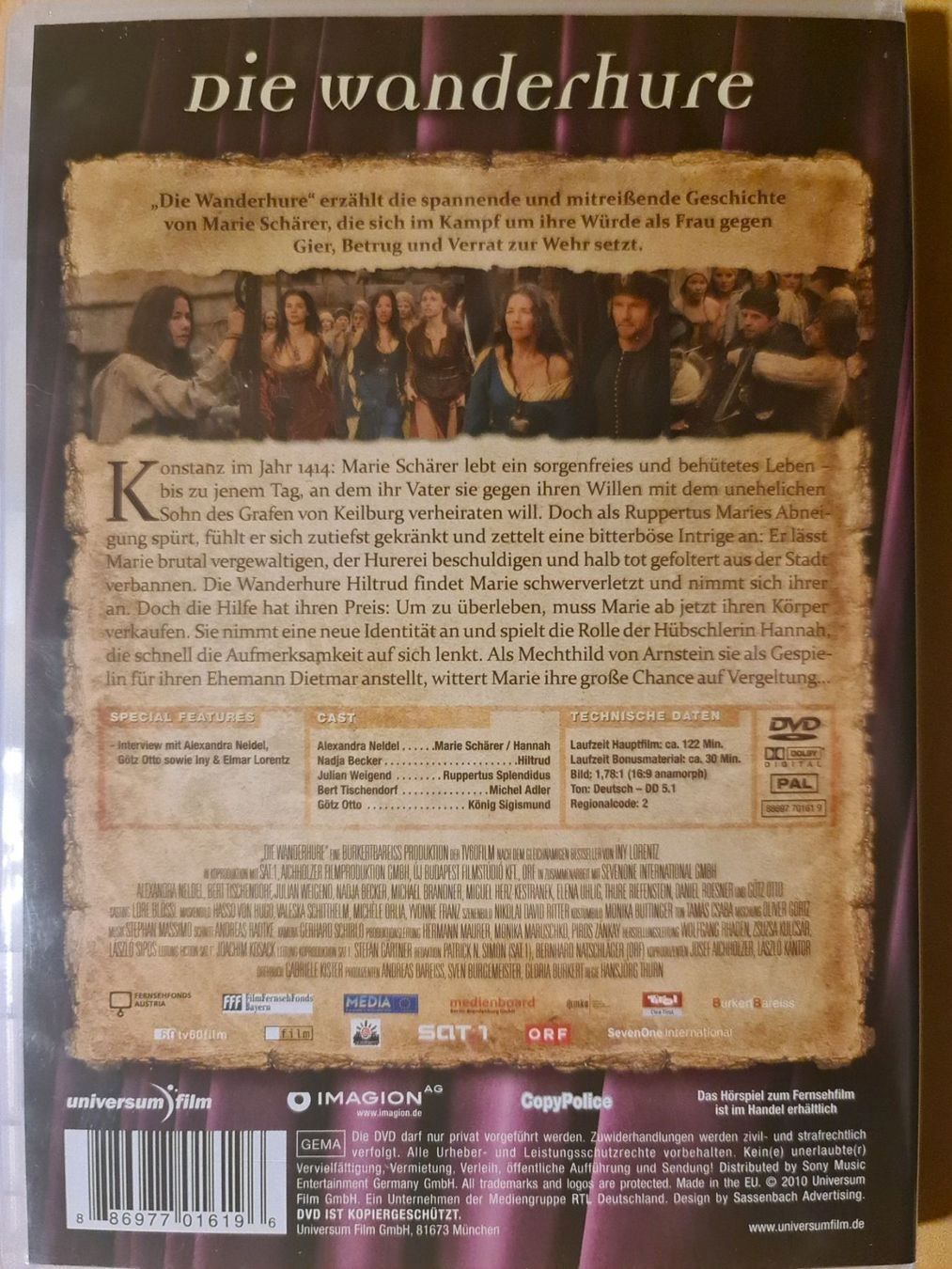 Alle DVDs: DVD Die Wanderhure – Gebraucht aus Dintikon von Vexi 1