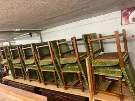 12 chaise louis 13 noyer antik
