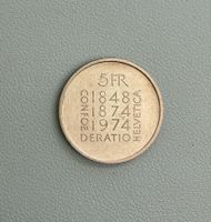 1974 5 Franken Gedenk_Münze_Verfassungs-Revision