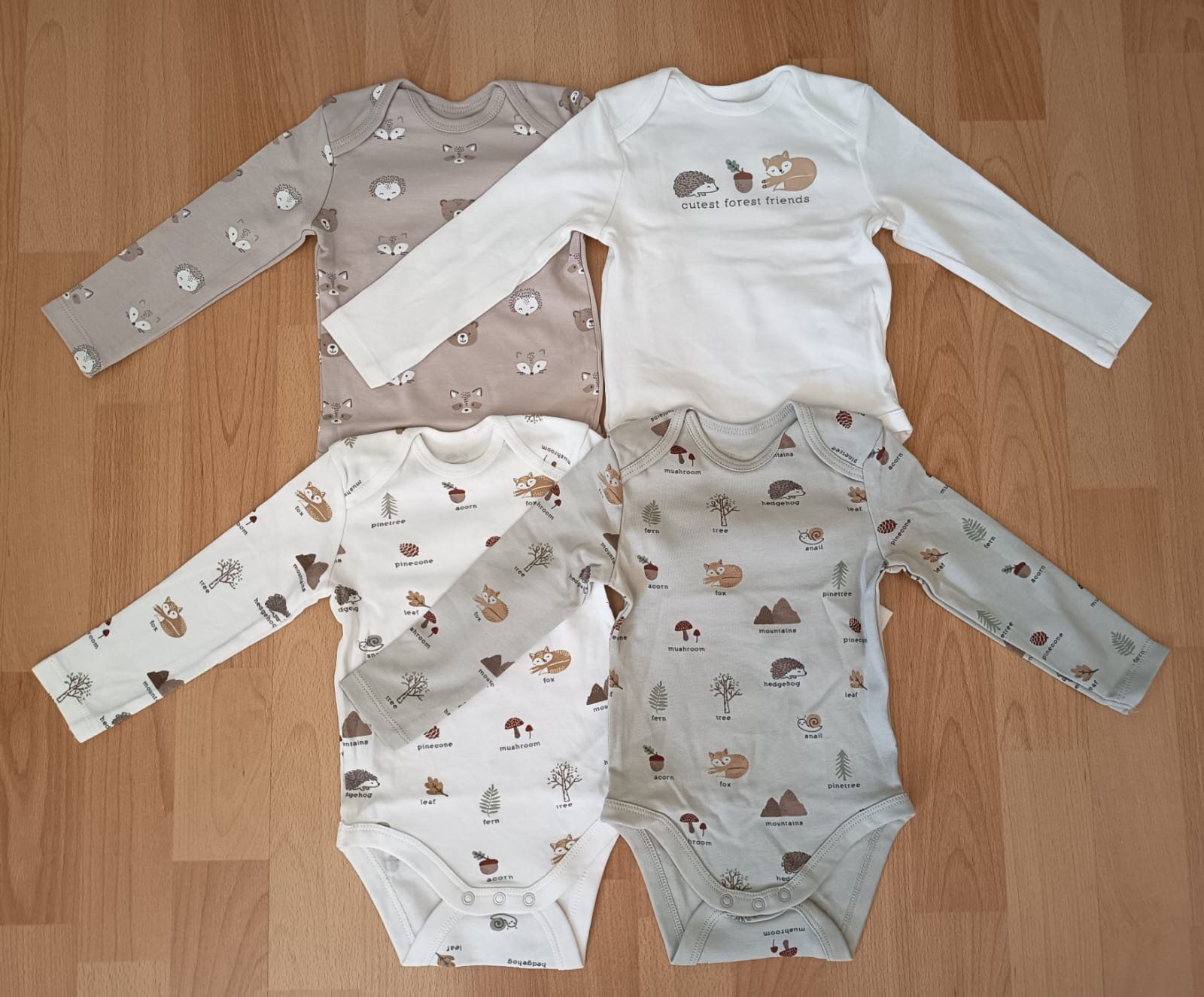 C&A Biancheria intima: 4 C&A Bodys Gr. 74 Waldtiere NEUWERTIG – Nuovo (secondo la descrizione) da Mellingen venduto da lor_2twl