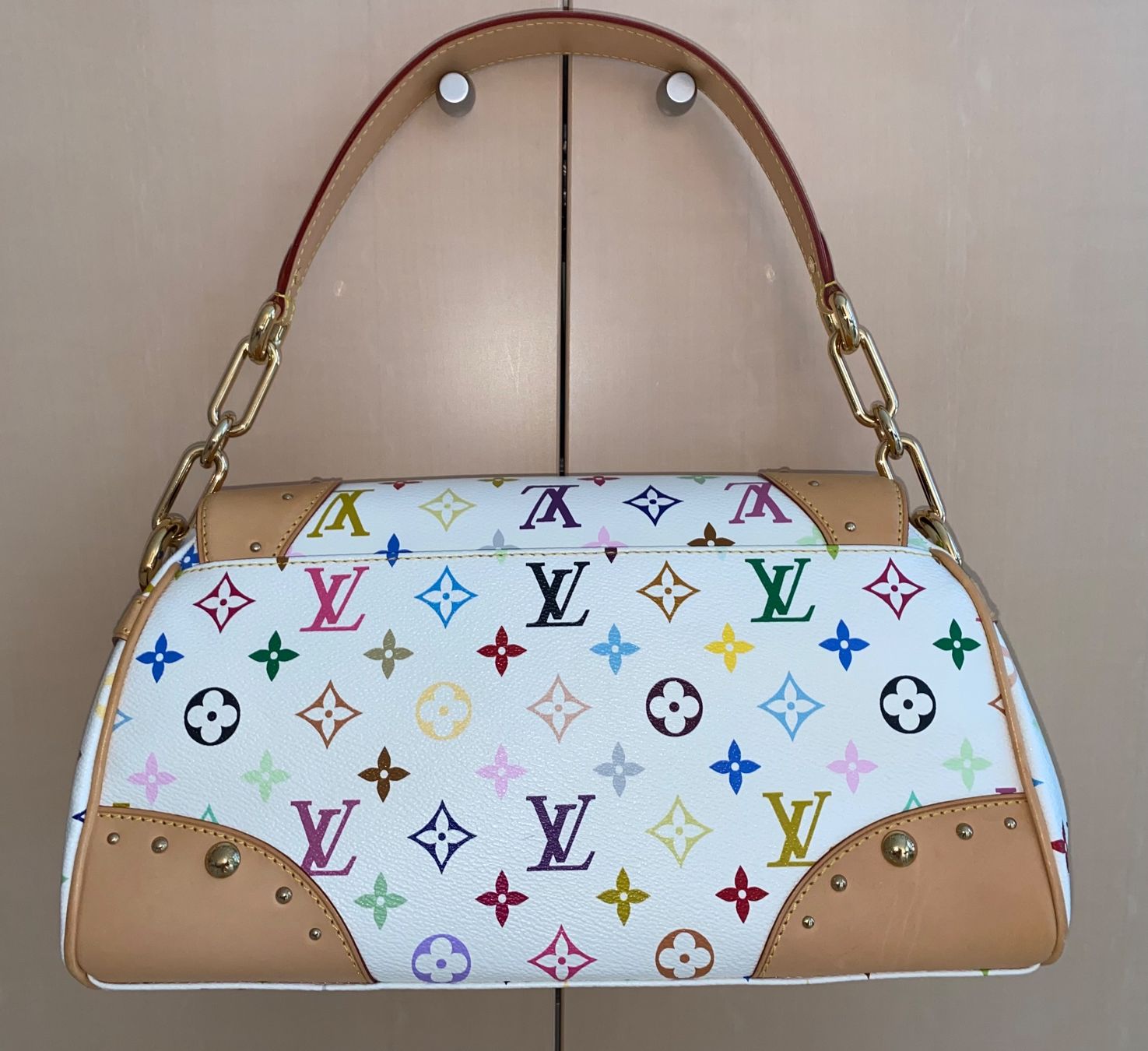 Louis Vuitton Borse da donna: Original Louis Vuitton BEVERLY MM Blanc Multicolor Quittung – Nuovo e nell'imballaggio originale da Suhr venduto da 1stclass 2
