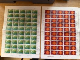 6 Bögen mit Ausgabetag Stempel Bern 6.9.1980