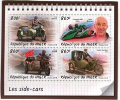 Block "Motorräder mit Beiwagen". Niger