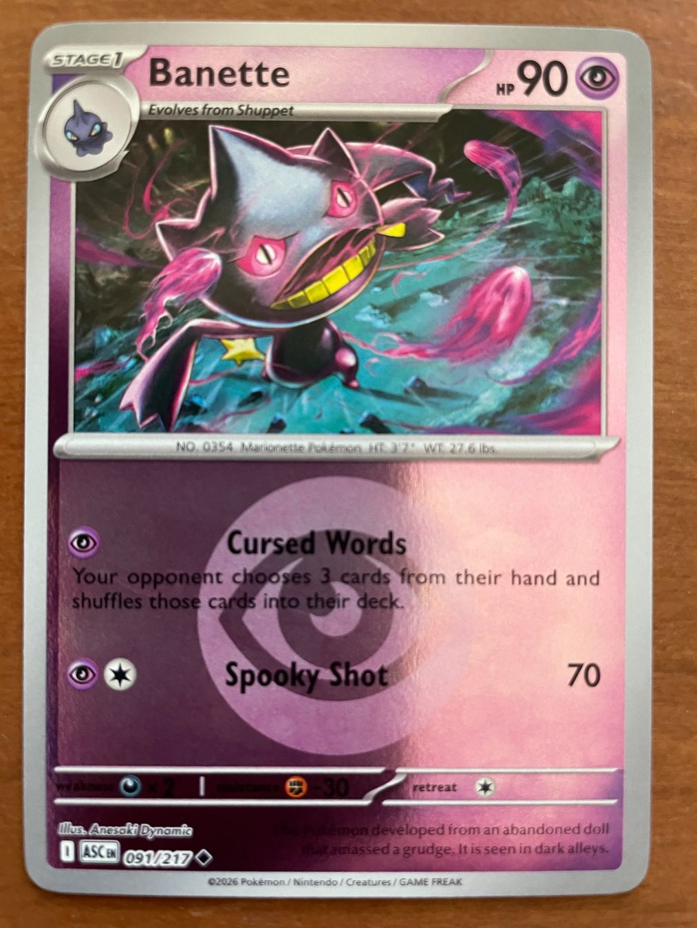 Pokémon Carte collezionabili: Pokemon Banette Reverse (Versand gratis) – Nuovo (secondo la descrizione) da Chur venduto da Angerson
