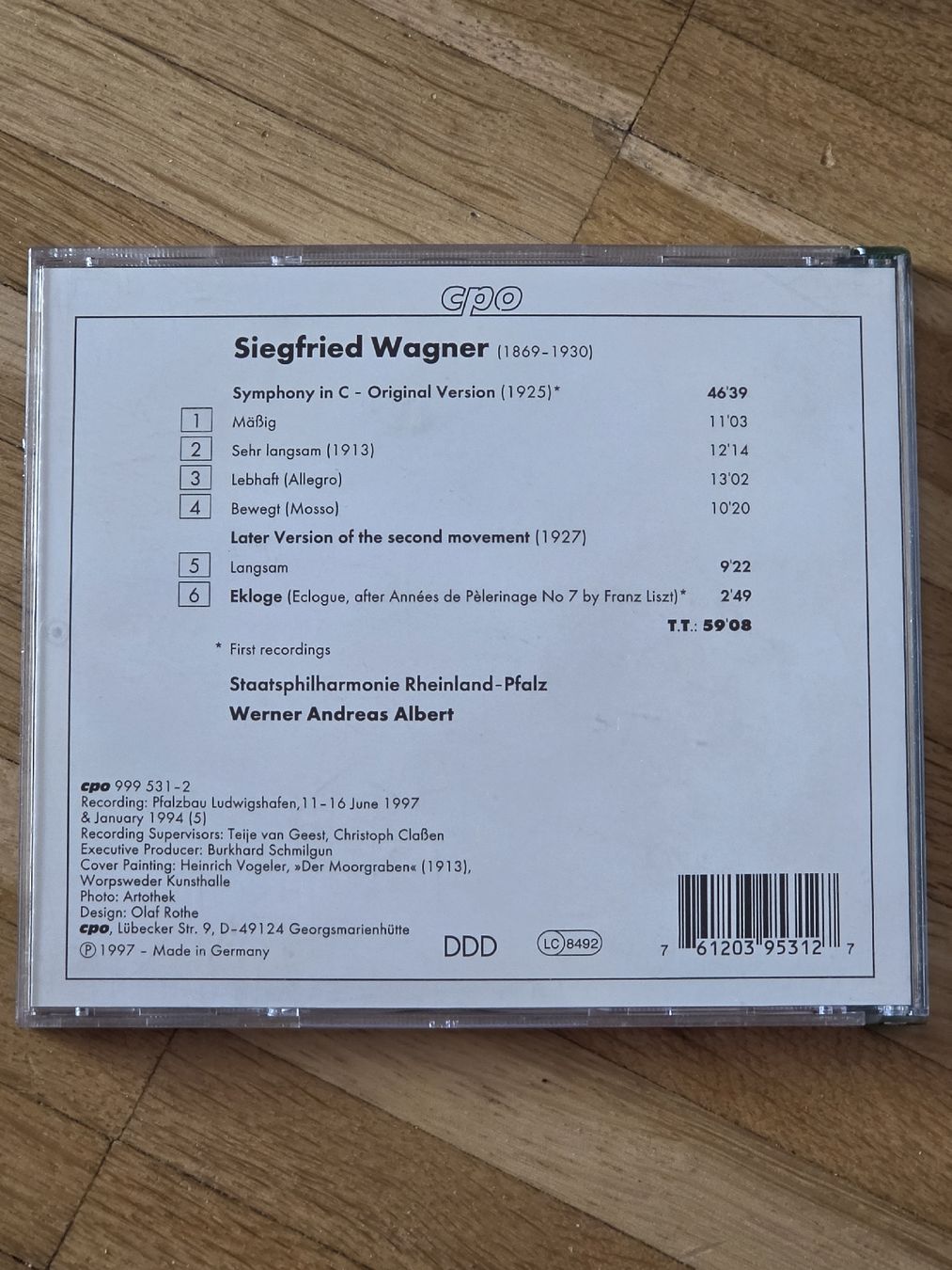 CDs: CD: Siegfried Wagner Symphonie in C – Gebraucht aus Aesch BL von immon 1
