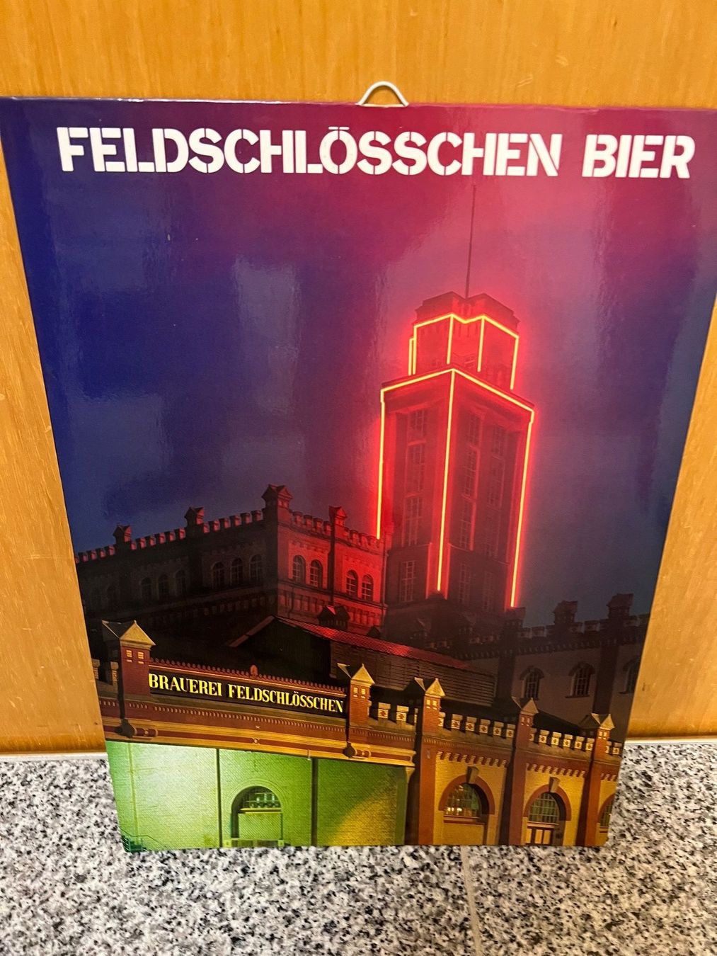 Kalender: Alter Feldschlösschen Bier Kalender Bild ca 48x33,5 cm – Gebraucht aus Deitingen von Himhip