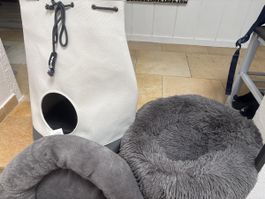 Katzenbett und Katzenhöhle 