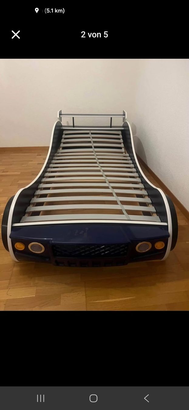 Letti: Kinderbett Rennauto Design guter Zustand – Usato da Riedholz venduto da Bossybay 1