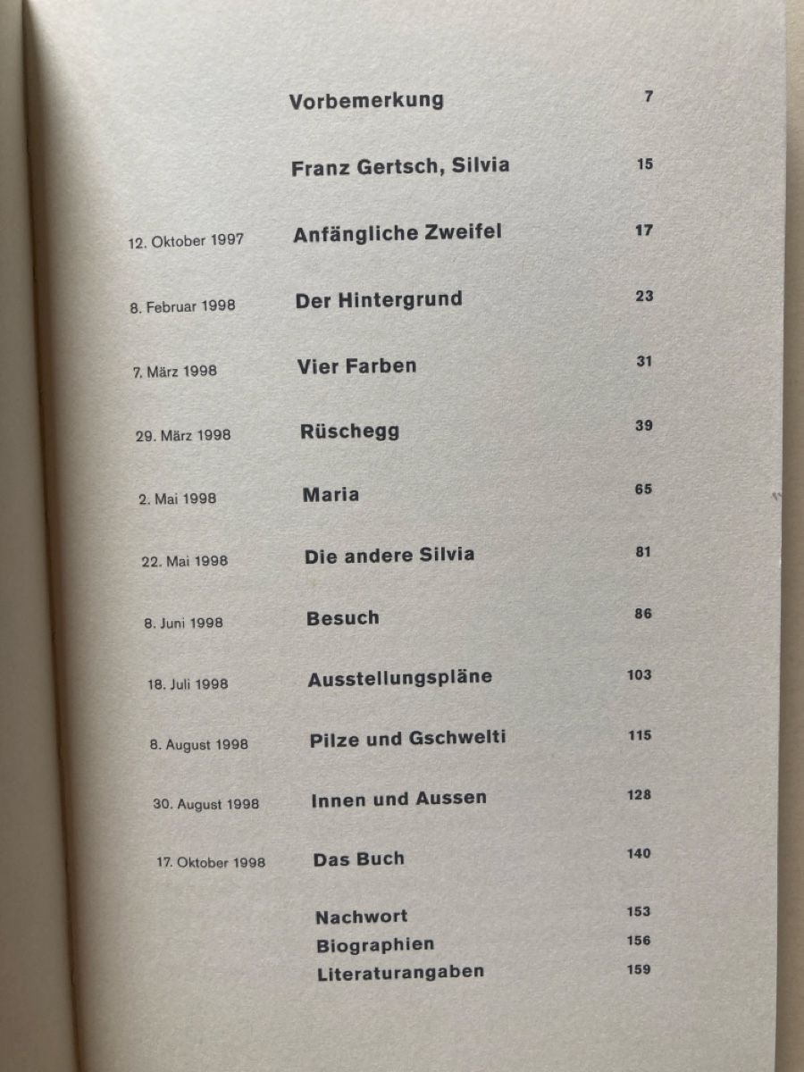 Bücher: Franz Gertsch N. Gramaccini Silvia Chronik eines Bildes – Gebraucht aus Zürich von 000rk 1