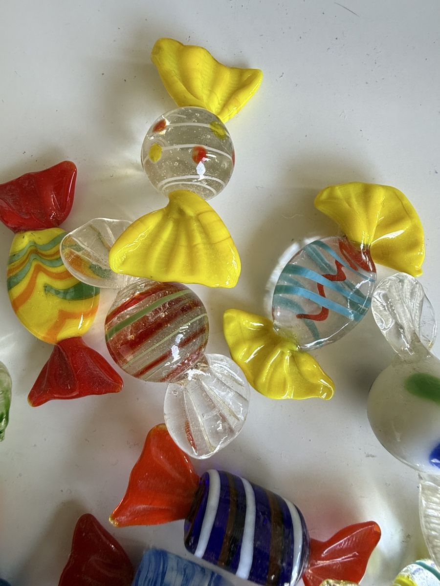 Murano Bicchieri: Bunte Glasbonbons, 15 Stk – Usato da Zürich venduto da Geniuss 3