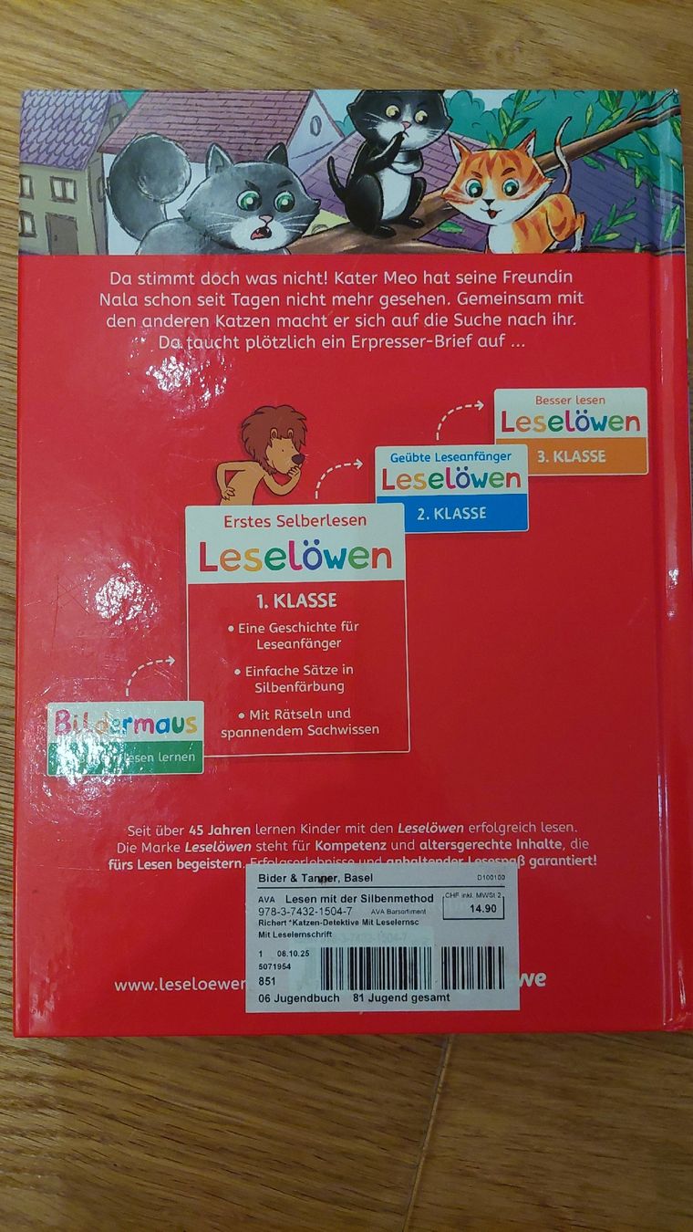 Libri: 2 Erstlesebücher: Leselöwen Katzen-Detektive + Leserabe – Nuovo (secondo la descrizione) da Binningen venduto da sch_89j7 1