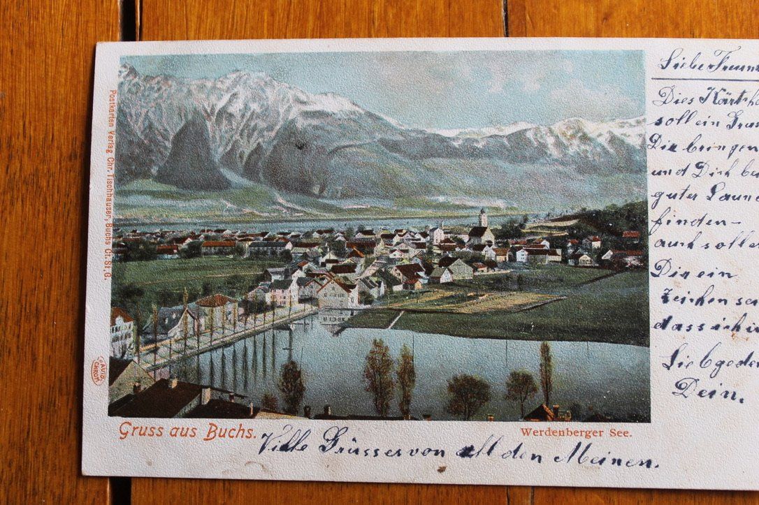 Ansichtskarten: AK Buchs SG, Panoramablick – Gebraucht aus Oftringen von kambodo 1