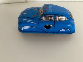 Polizei Auto mit Uhrwerk, i.O. und Schlüssel 399