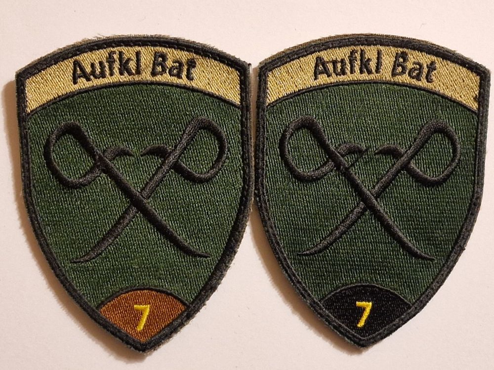 Aufkl Bat 7 Duo Braun & Schwarz Klett Badge | Kaufen Auf Ricardo