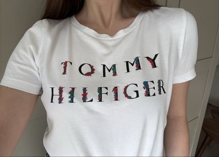 Tommy Hilfiger T-shirt XXS 32 weiss Baumwolle