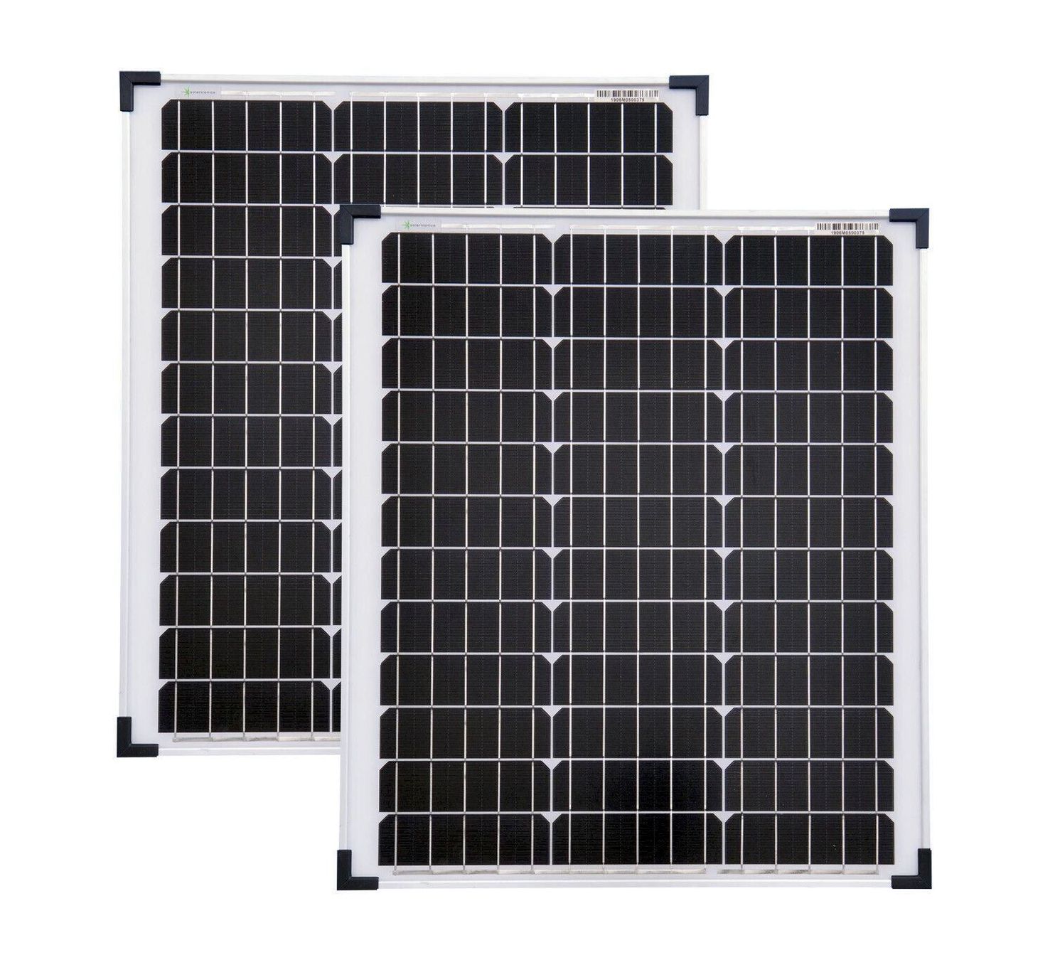 Dispositivi a energia solare: 2x Mono Solarpanel 50W 630x545x35mm – Nuovo e nell'imballaggio originale da Bottighofen venduto da zaap