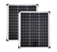 2x Mono Solarpanel 50W 630x545x35mm