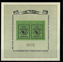 1943, W18**. Block Genf postfrisch + einwandfrei (14562)